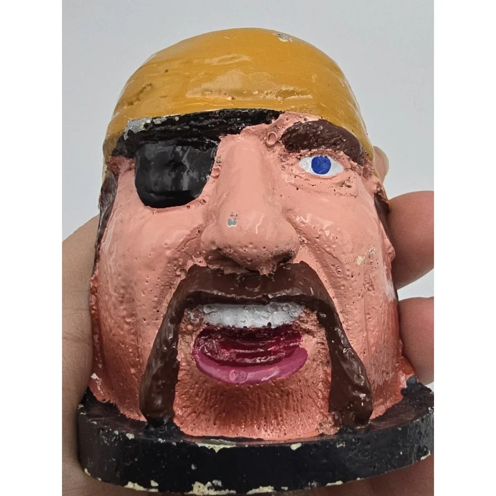 Whack Whac A Mole Arcade Head Pirate Eyepatch Carnival Part Folk Art Industrial